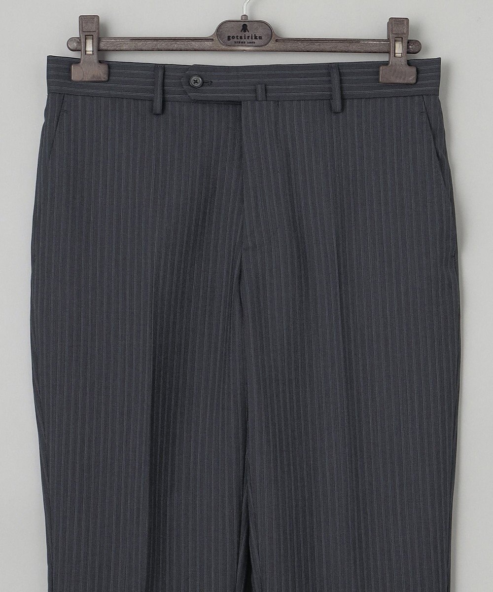 GOTAIRIKU 【御幸毛織】Superio160 ウールモヘヤシルクカシミヤ　スーツ（グレーストライプ） 