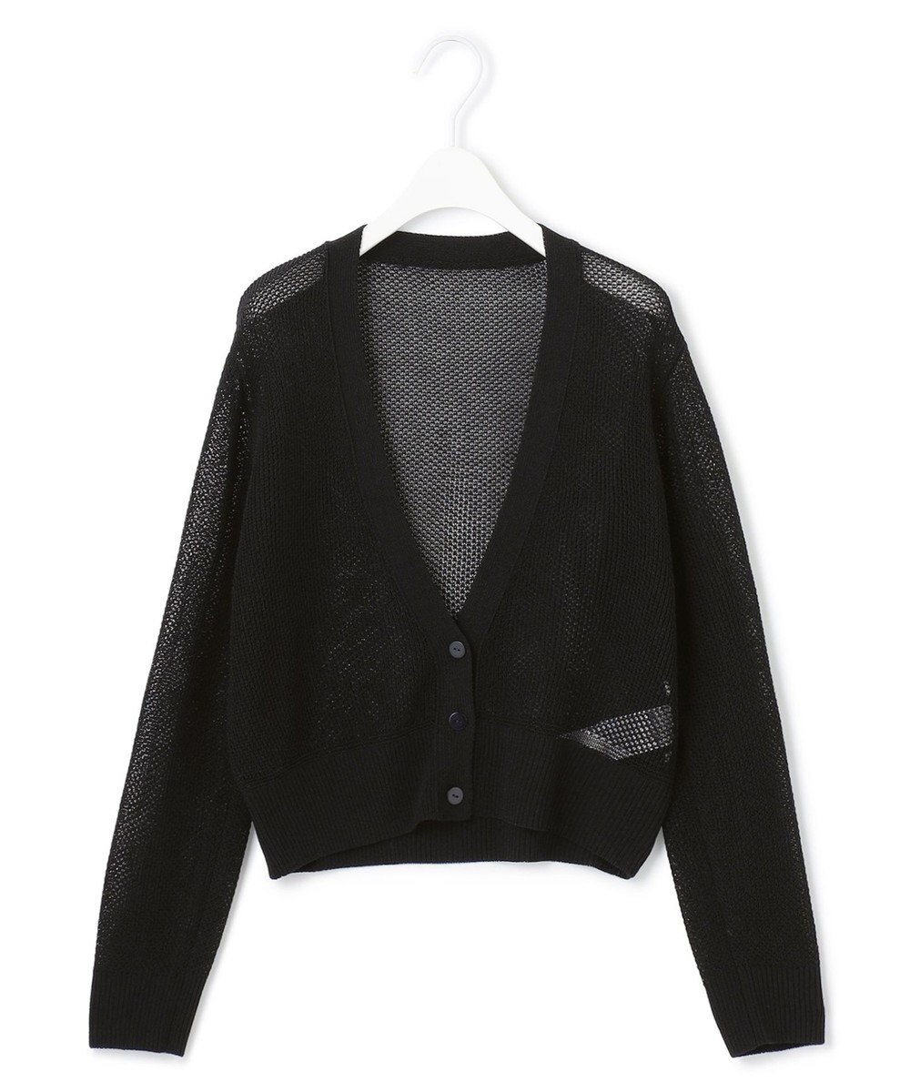 ICB 【洗える】 コイルメッシュ カーディガン 