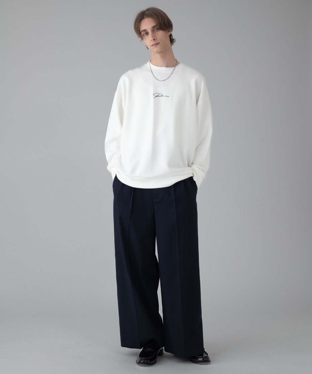 WEGO 【ユニセックス着用ITEM/2点SET/MLサイズ展開】アクセ付きフォトグラフィックプルオーバー 