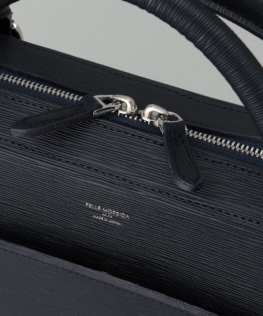 GOTAIRIKU 日本製【PELLE MORBIDA】型押しレザー ブリーフバッグ 