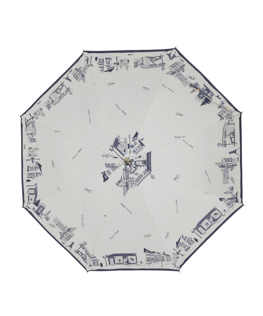 MOONBAT DAKS(ダックス) 晴雨兼用日傘 長傘 街並み フワクール生地使用 