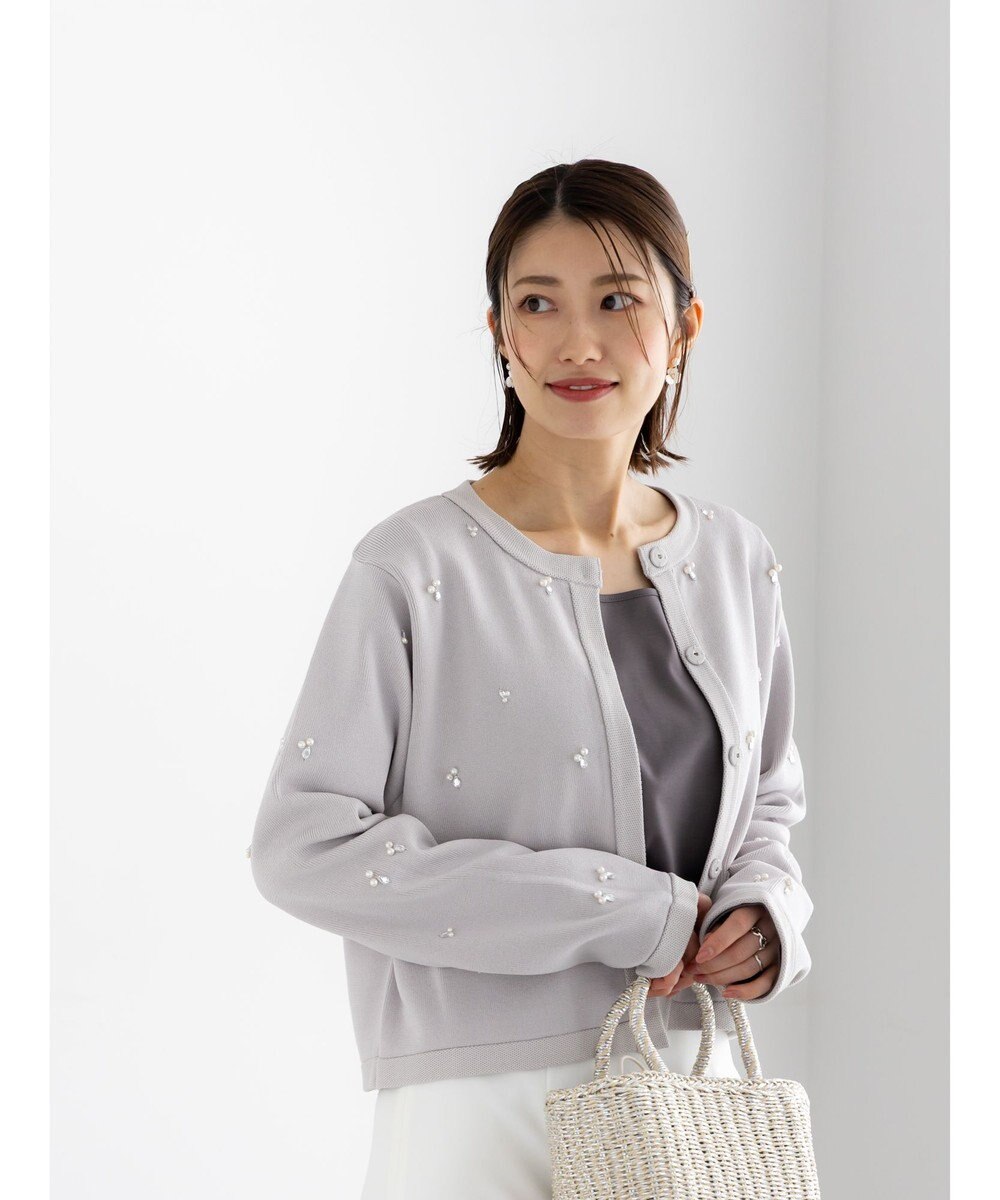 Te chichi パールビジューニットライトジャケット《2026 spring catalog item》 