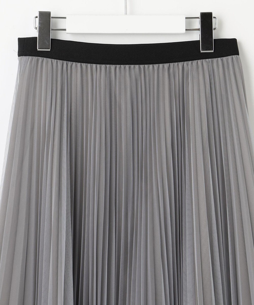 J.PRESS LADIES L 【WEB限定カラーあり・洗える】ハイゲージチュール プリーツ スカート 
