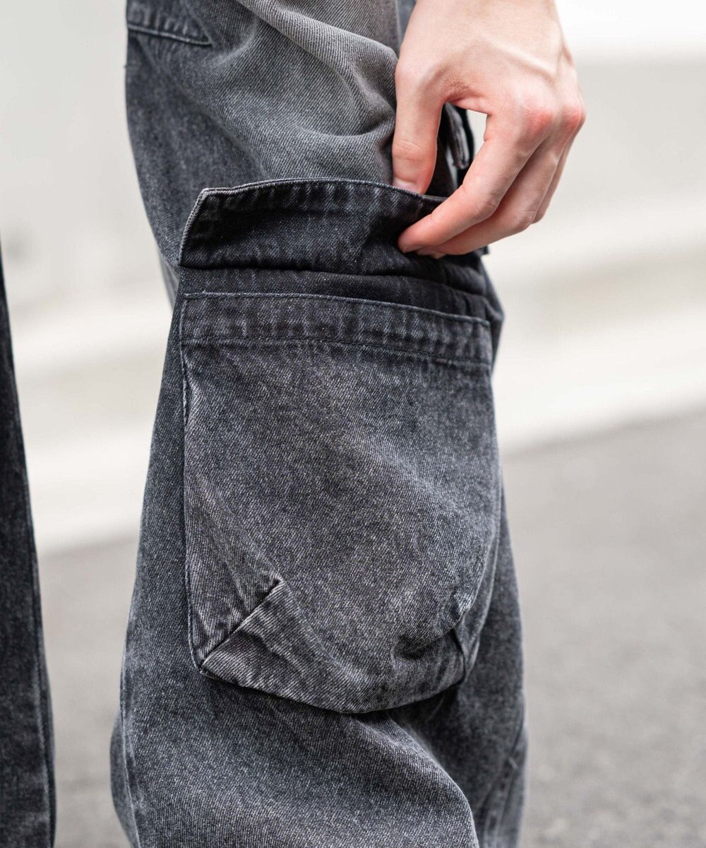 WEGO イージーマルチポケットデニムカーゴ 