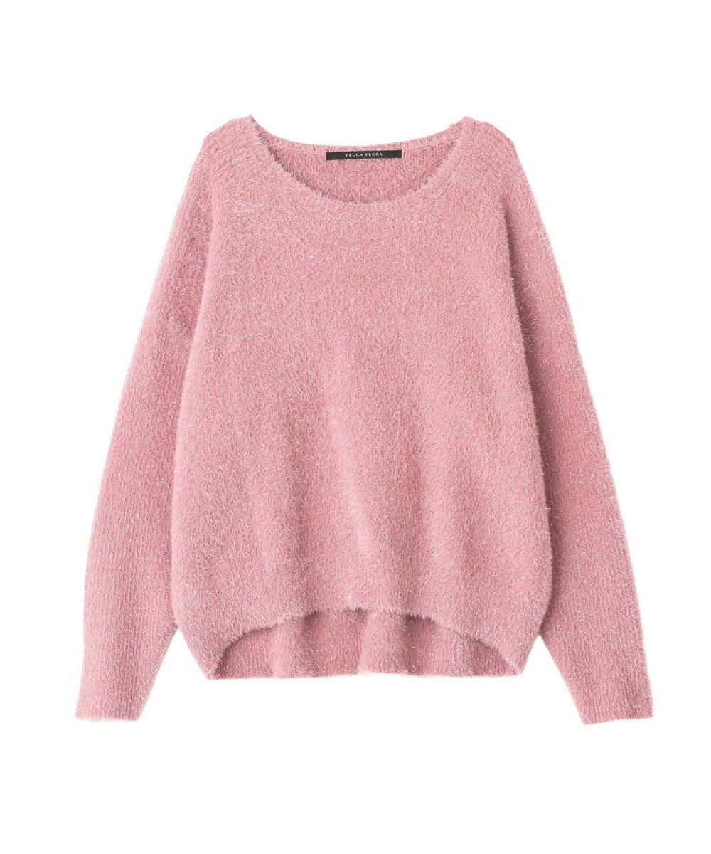 YECCA VECCA ラメシャギードルマンニット 