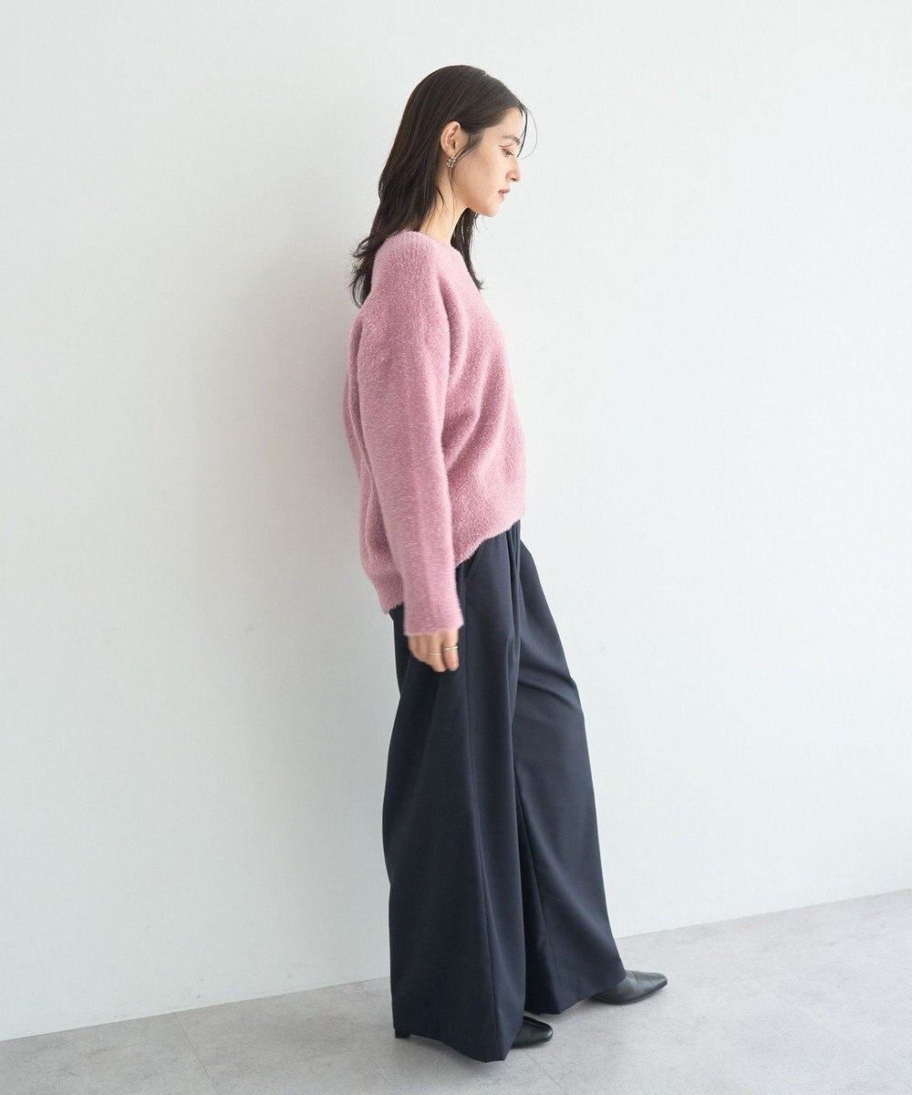 YECCA VECCA ラメシャギードルマンニット 