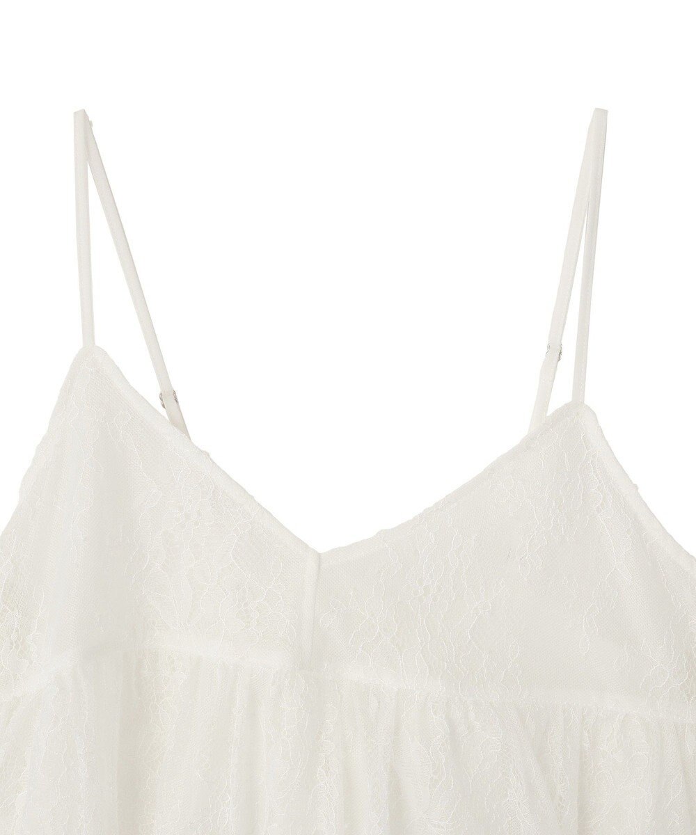 earth music&ecology フリンジレースバックリボンキャミ 