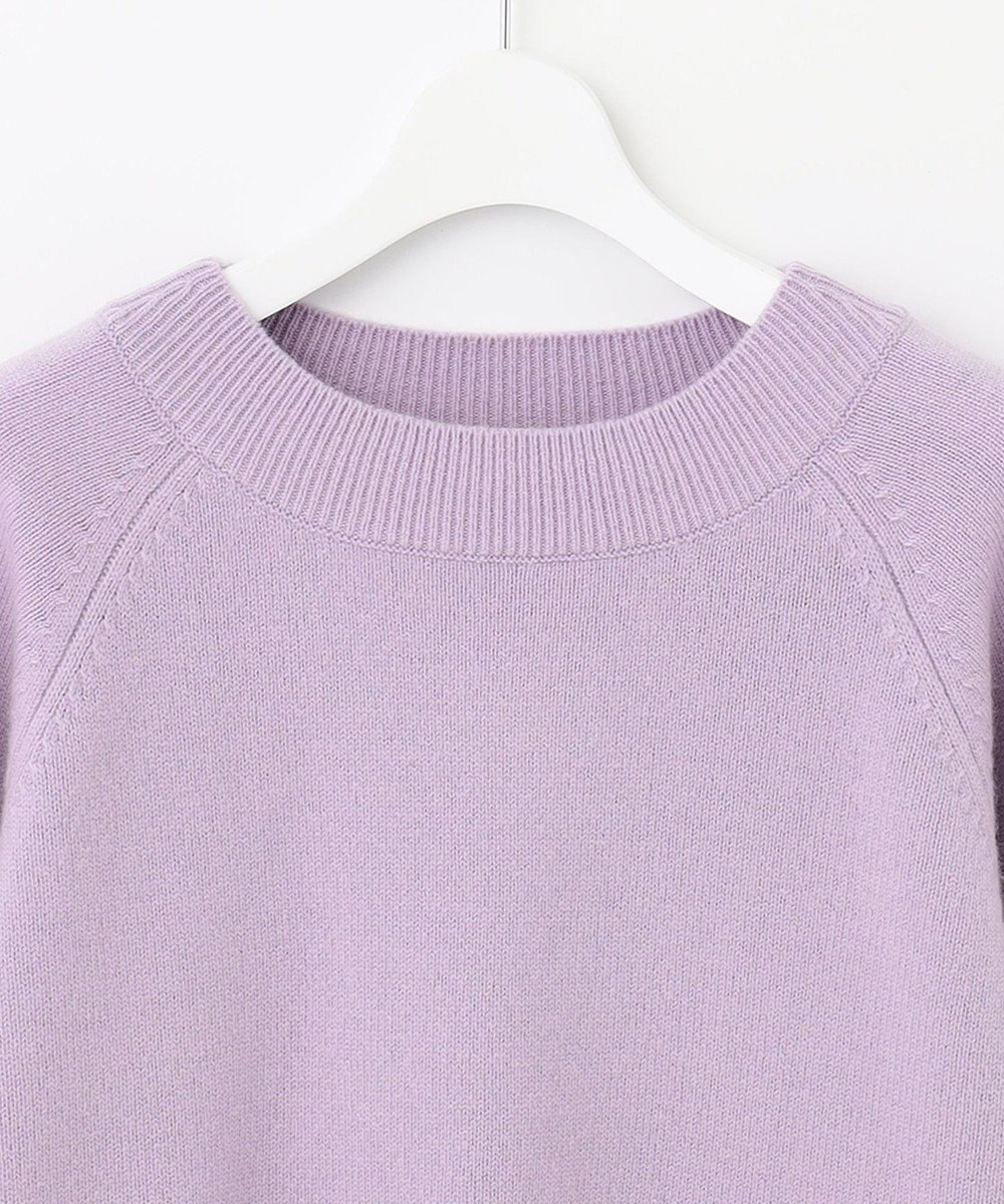 自由区 L 【洗える】ウールカシミヤブレンド ボートネックプルオーバー 