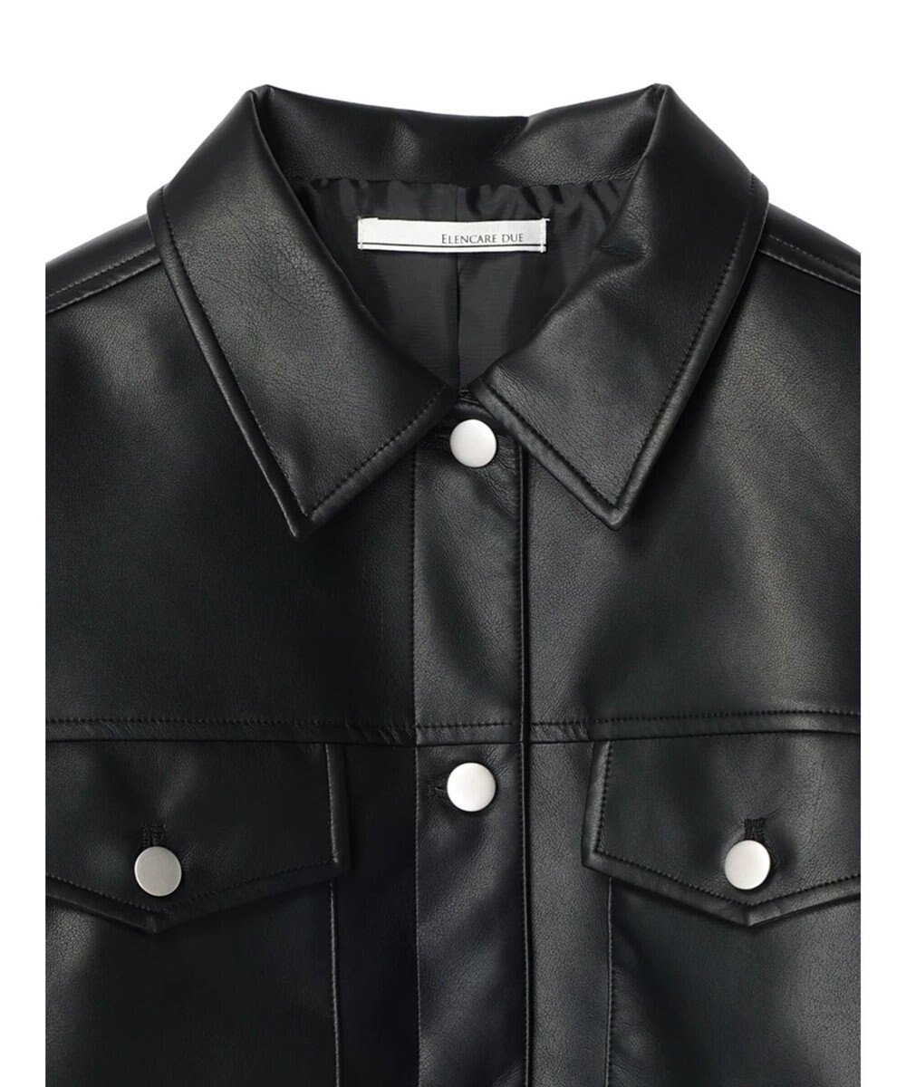 Green Parks ・ＥＬＥＮＣＡＲＥ　ＤＵＥ　合皮Ｇジャン 