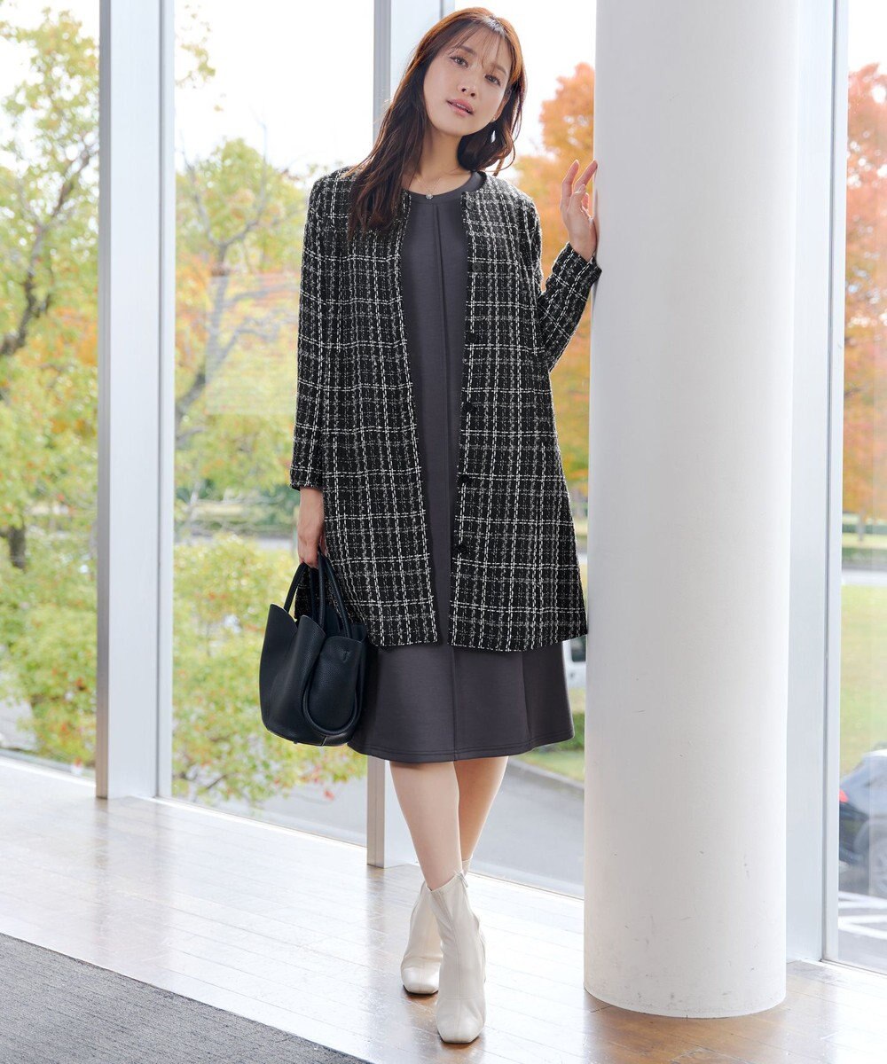 Tiaclasse L ツイードコート 