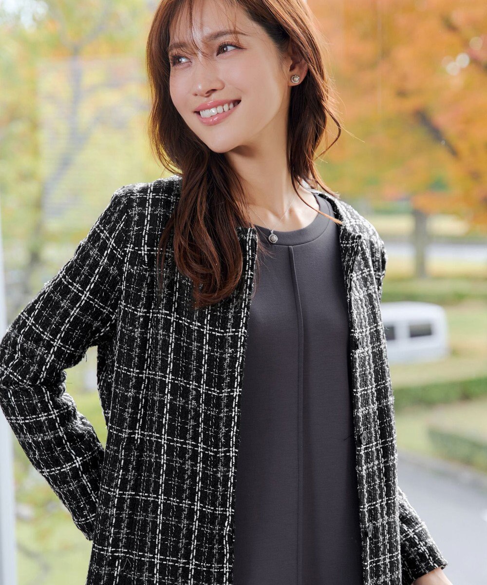 Tiaclasse L ツイードコート 