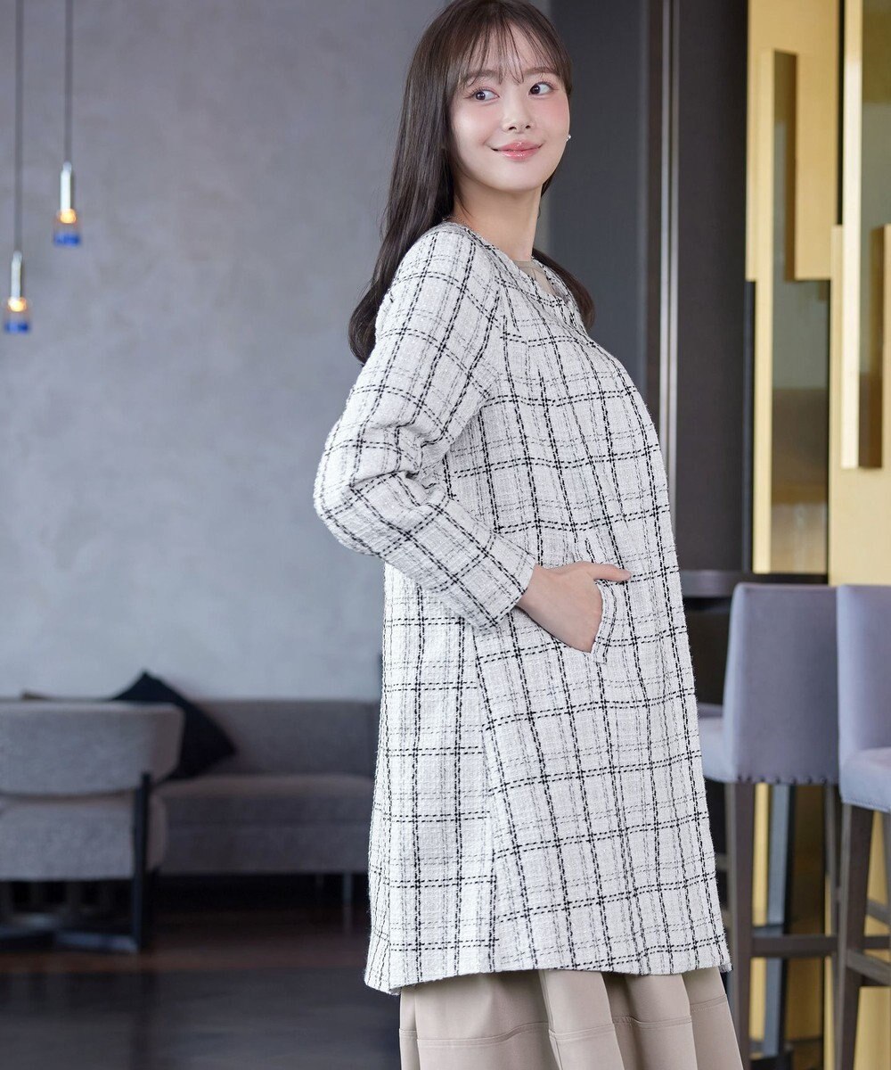 Tiaclasse L ツイードコート 