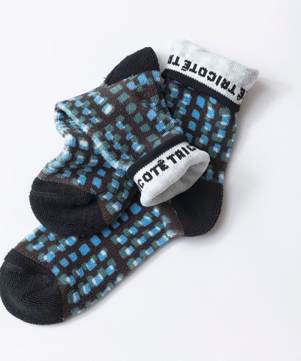 TRICOTE CHECK PILE SOCKS / CHECKパイルソックス 