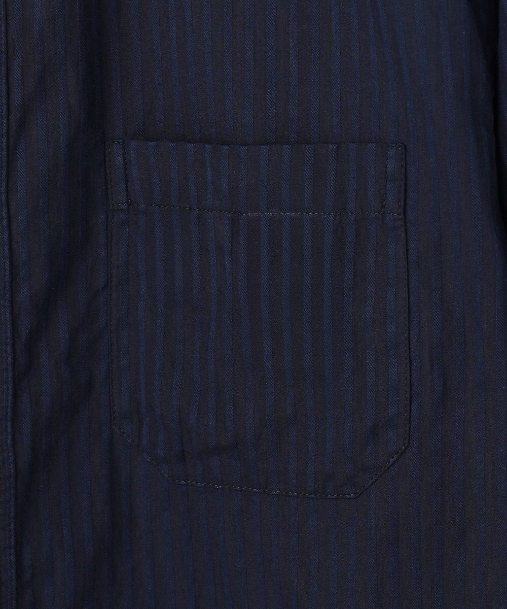 JOSEPH ABBOUD 【キングサイズ・2WAY】リバーシブルストライプ 七分袖 シャツ 