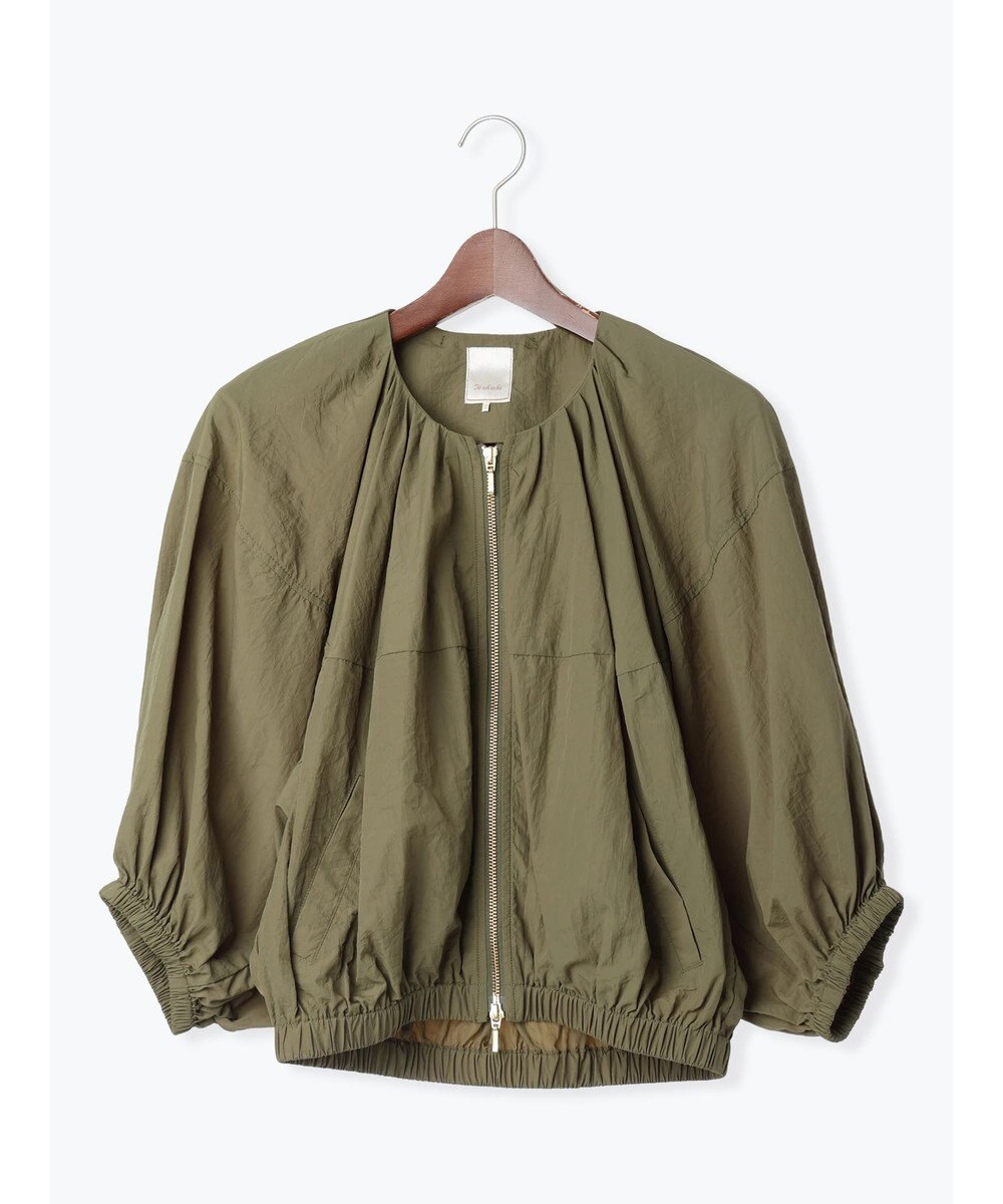 Te chichi タックギャザーボリュームポンチョブルゾン 