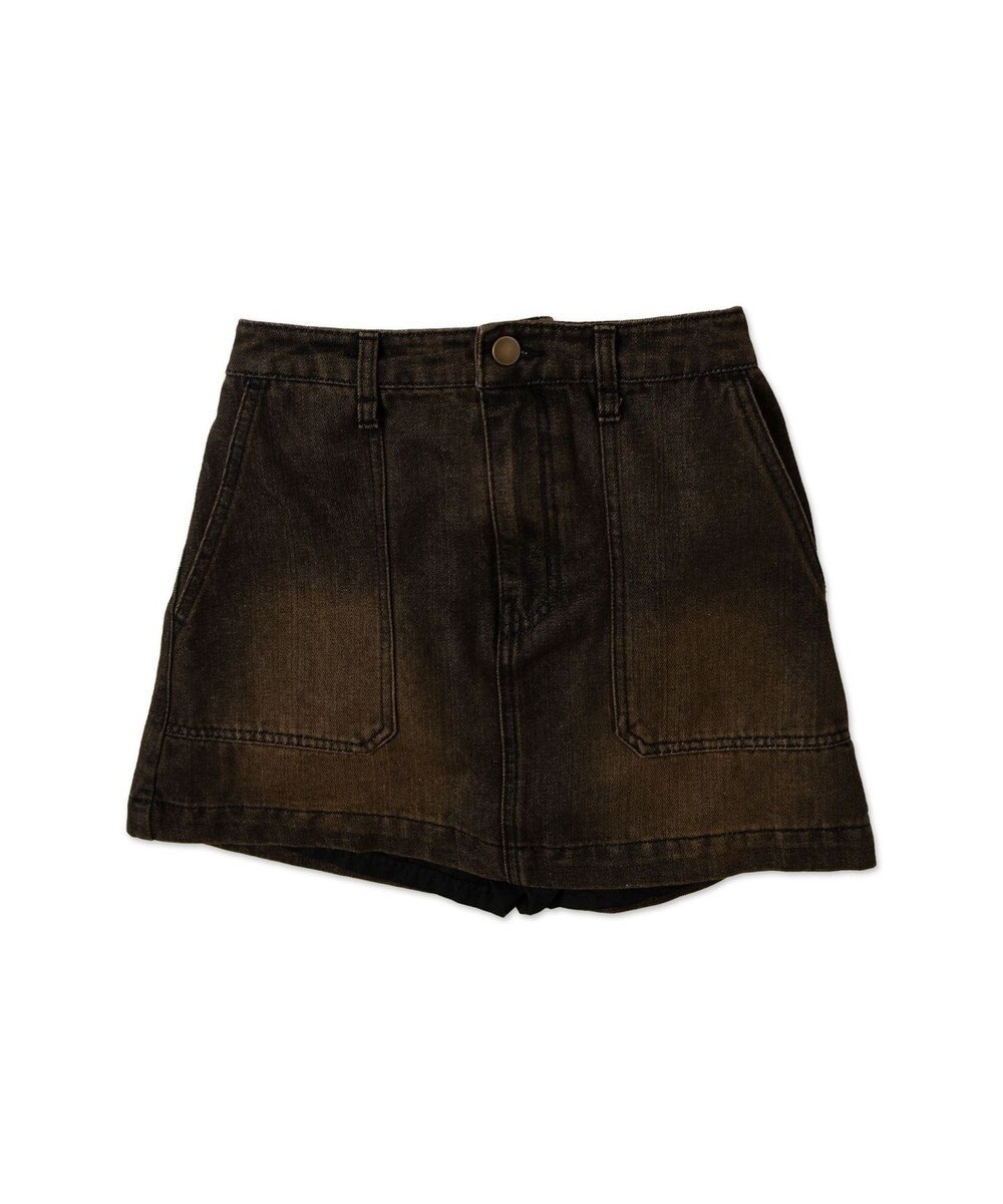 WEGO ヴィンテージウォッシュサス付スカパン 