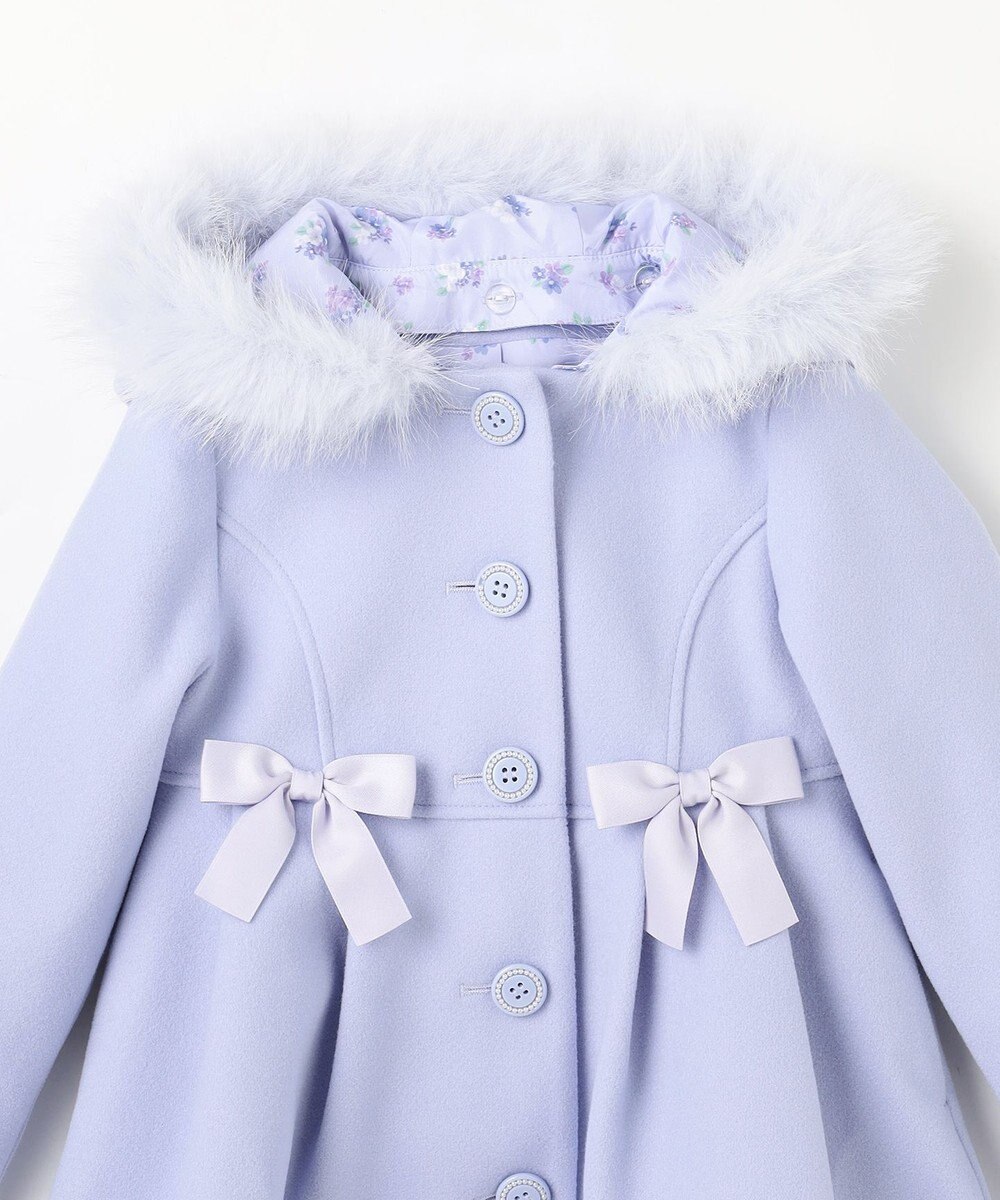 ANY KIDS 【フード取り外し可能】ウールライクコート 