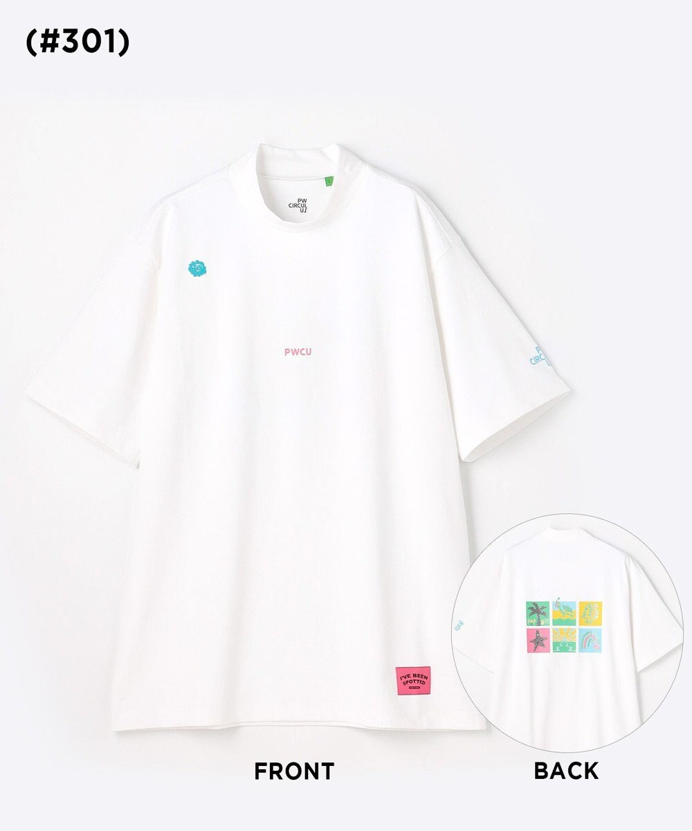 PW CIRCULUS 【MEN】POP＆WIT グラフィックモックネックT ゴルフ 