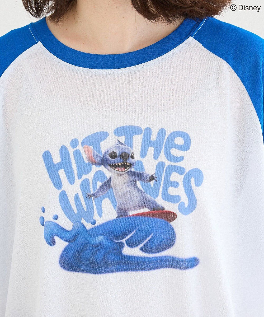 Green Parks スティッチ／シアー半袖ラグランＴシャツ 