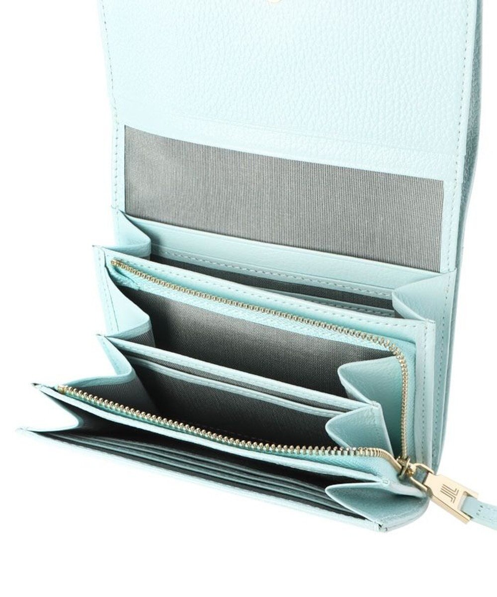 LANVIN en Bleu サンドニ 二つ折り中Lファスナー財布 