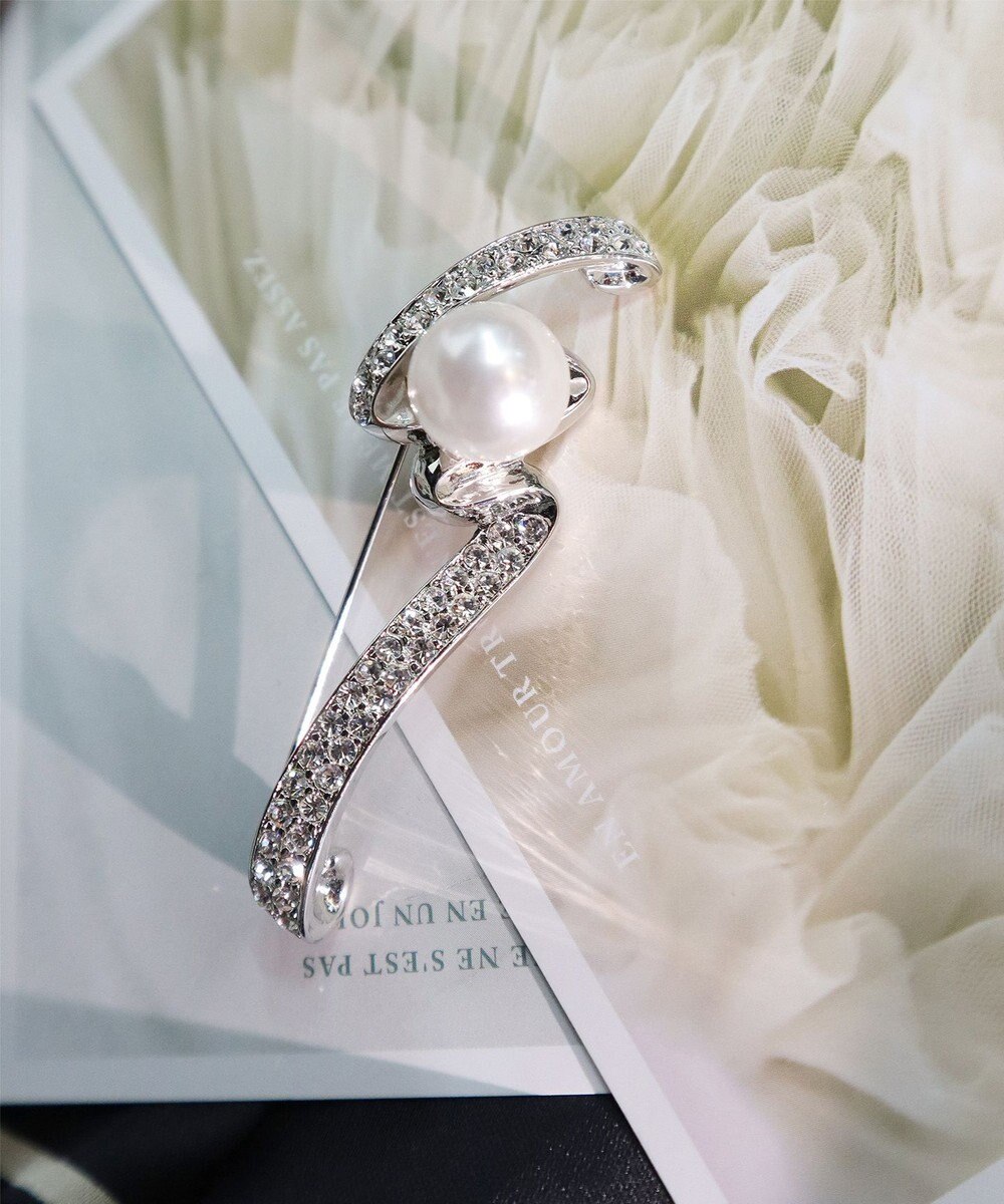 Tiaclasse スワールパールブローチ 