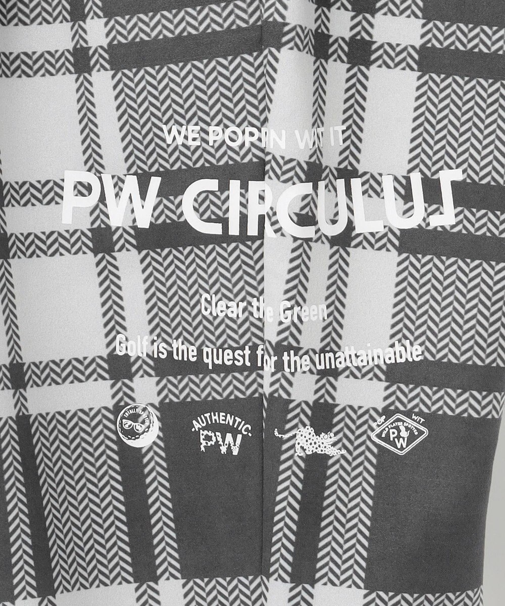 PW CIRCULUS 【MEN】チェック柄 スエードライクテーパードパンツ 
