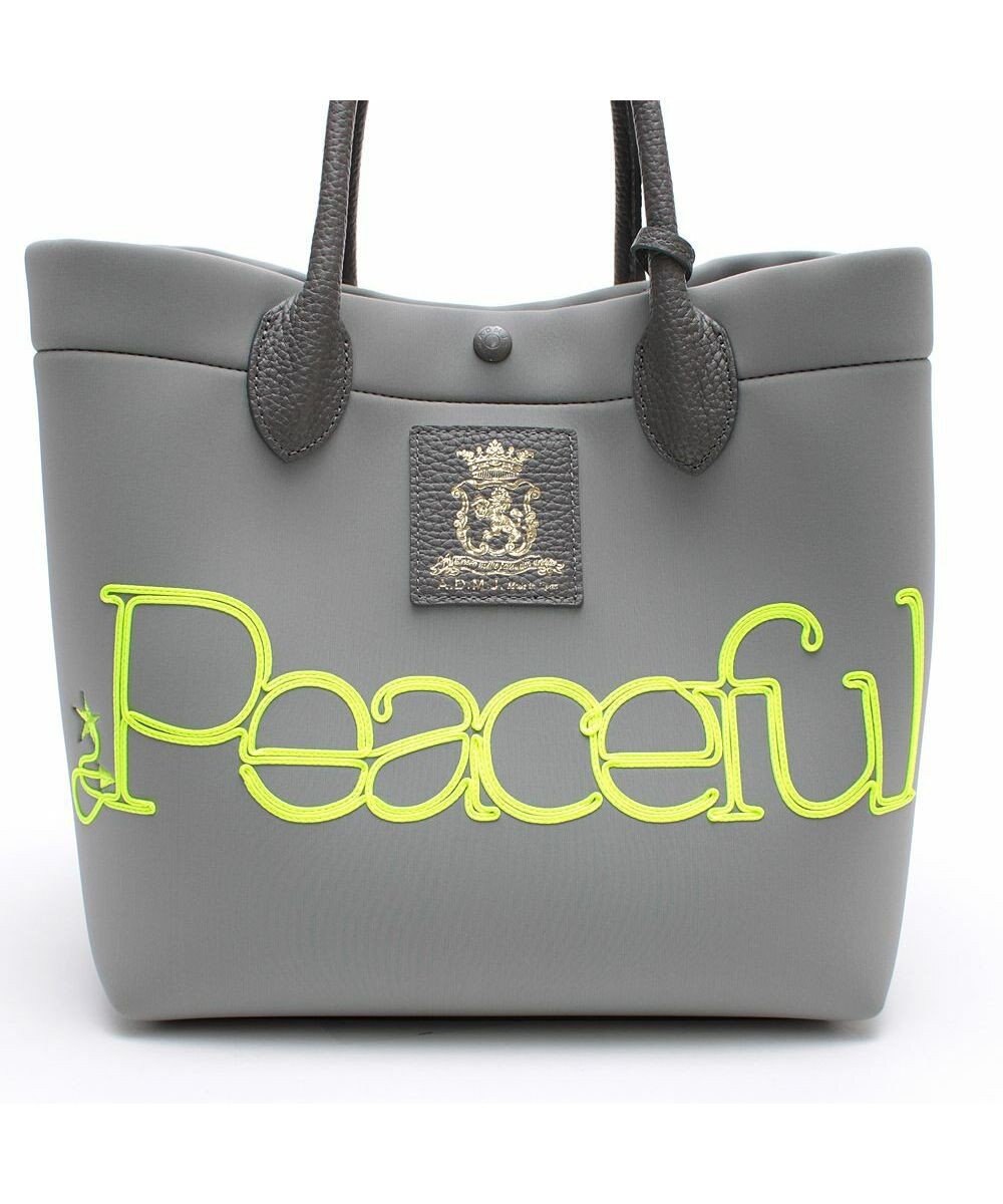 A.D.M.J. 【魔法の様に軽い】マジックライト/コード刺しゅうキューブトート25cm 