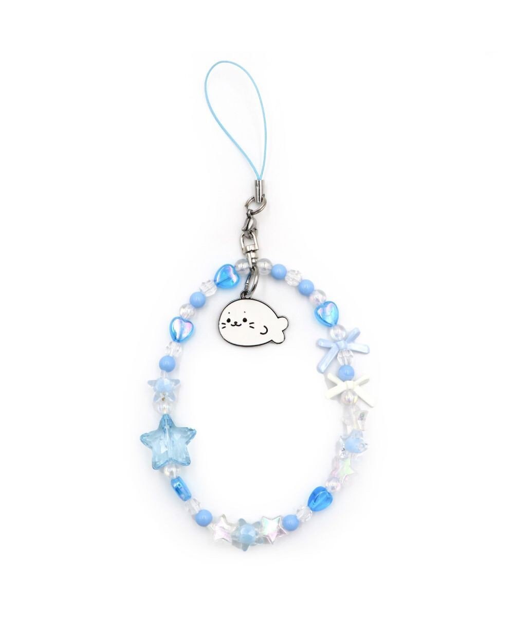 Mother garden しろたん ビーズストラップ 《水色》 単品 