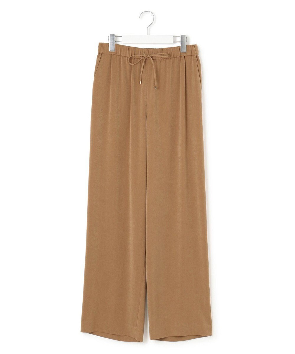 23区 L 【見上愛さん着用/Oggi10月号掲載/洗える】スエーディーサテン ワイド パンツ 