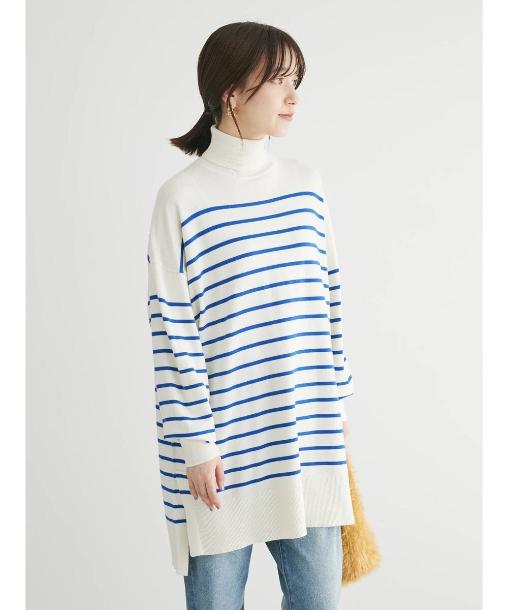 Green Parks もちやわ　タートルニットチュニック 