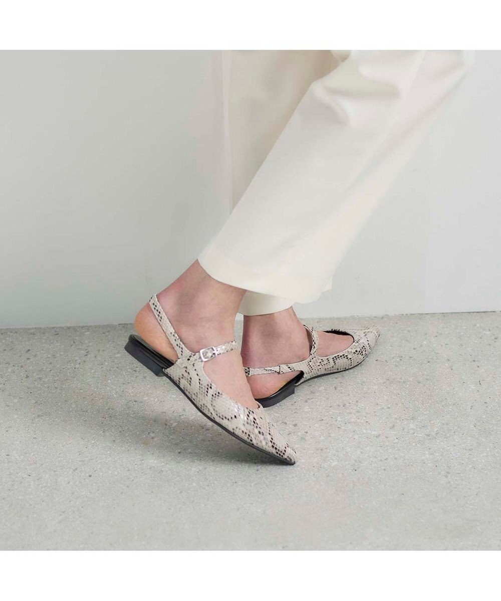 MODE ET JACOMO <noyau>ポインテッドトゥバックベルトパンプス 