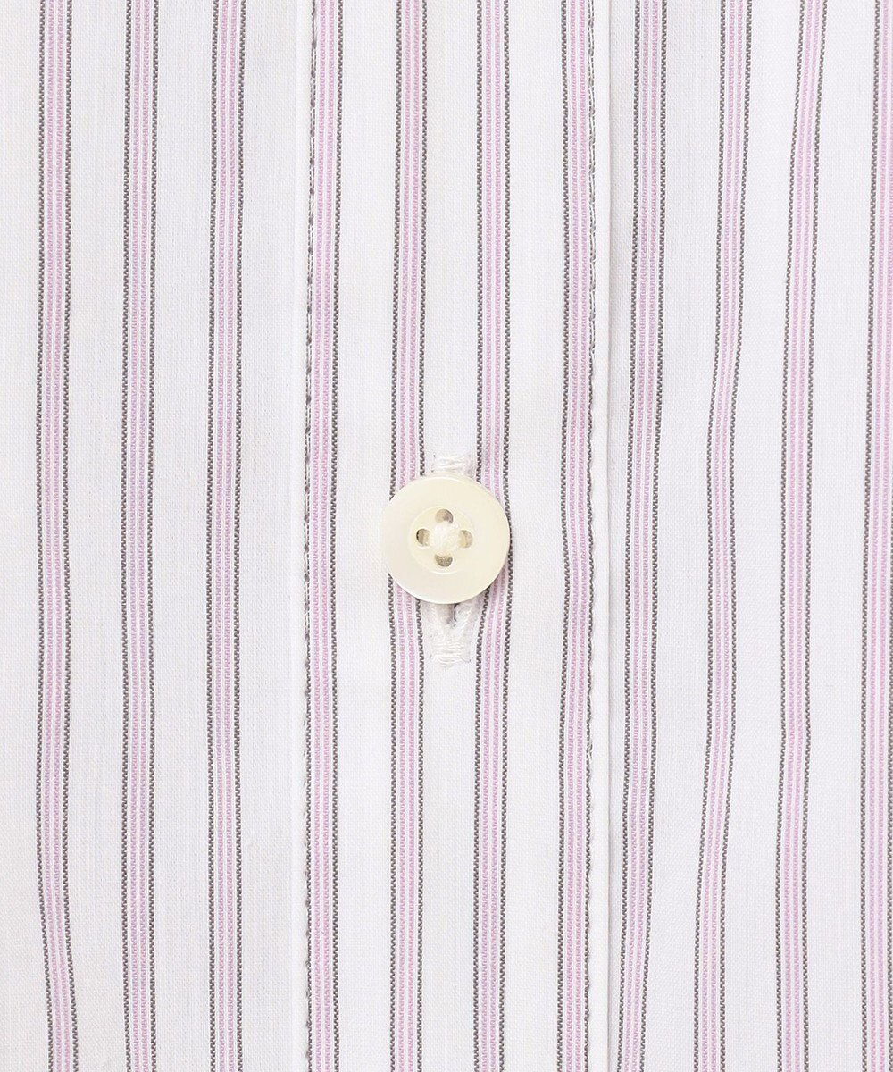 J.PRESS LADIES L 【洗える】BEZ ストライプ シャツカラー ブラウス 