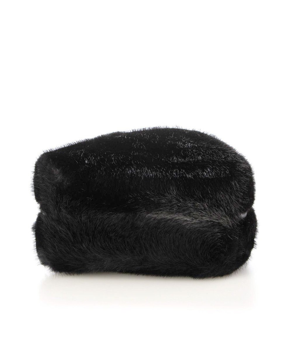 UNBILLION カシュカシュ cachecache / ミンク風エコファー2wayボックストート 