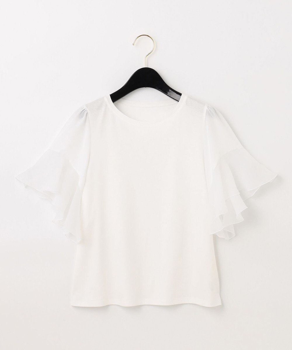 GRACE CONTINENTAL フレアスリーブカットトップ 