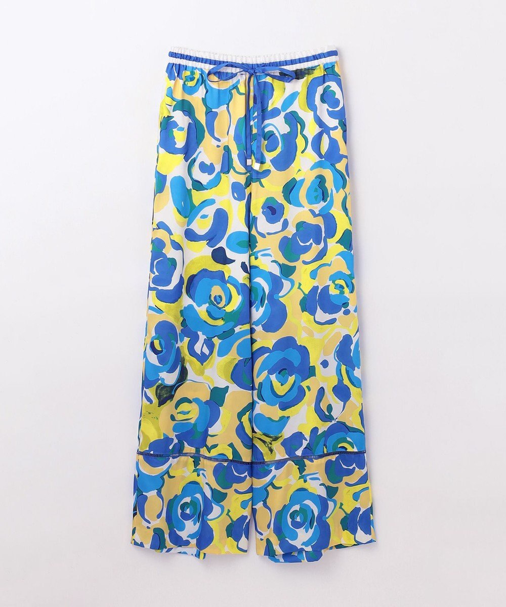 GRACE CONTINENTAL ペイントカラーワイドパンツ 