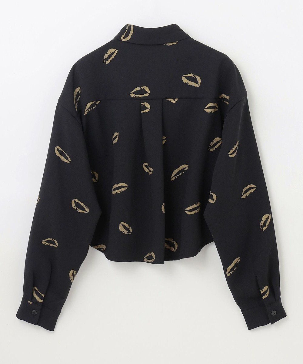 GRACE CONTINENTAL リップモチーフショートシャツ 