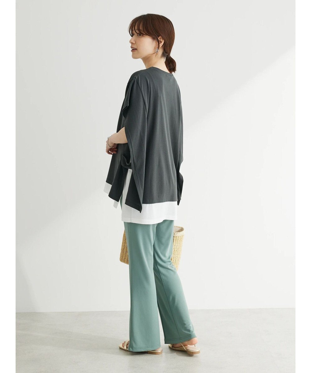Green Parks ポンチョ風レイヤードチュニック 