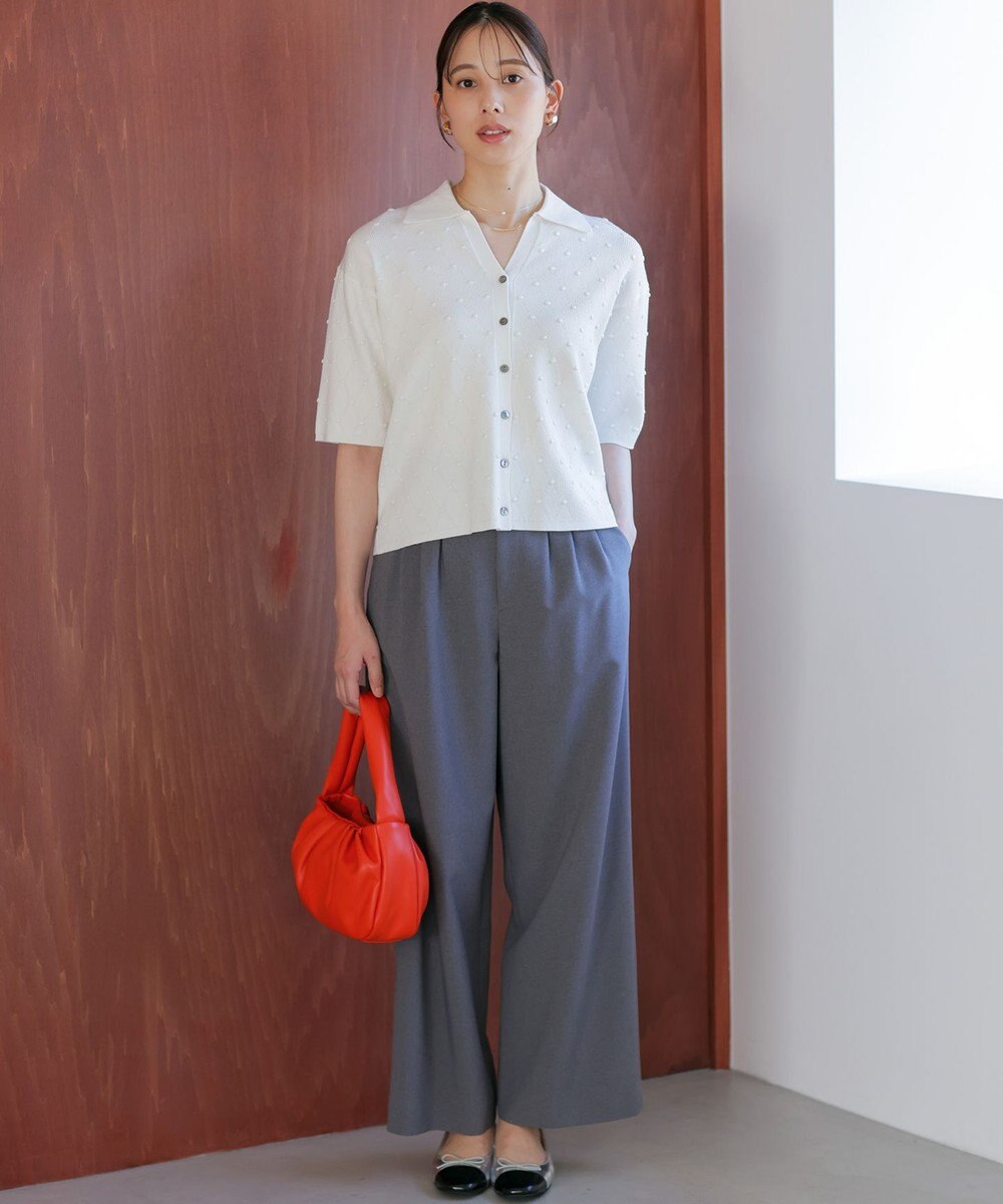 組曲 シュットクロスワイド パンツ 