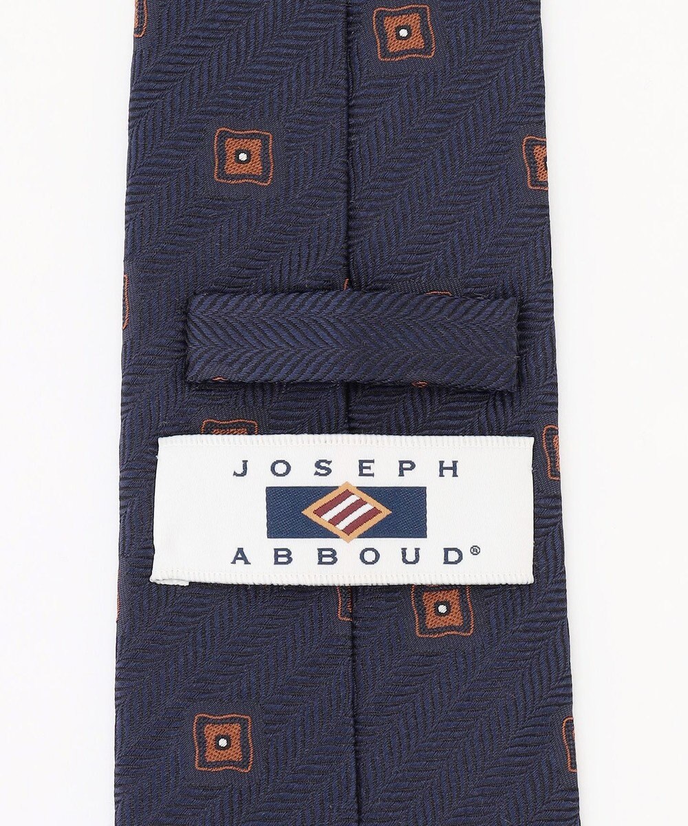 JOSEPH ABBOUD 【イタリア素材・日本縫製】ヘリンボーンスクエアジャカード ネクタイ 