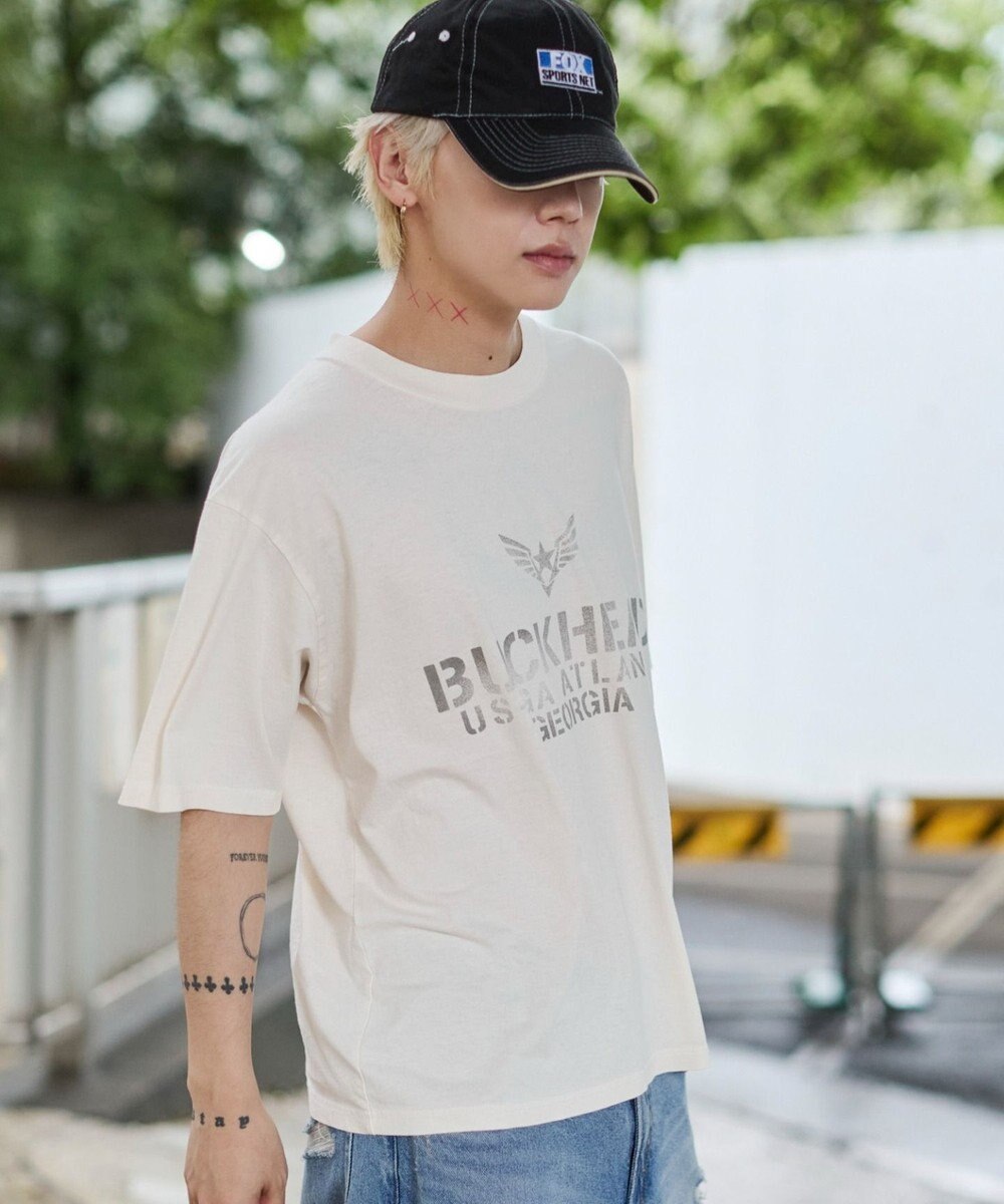 WEGO 【ユニセックス着用ITEM/MLサイズ展開】ステンシルロゴグラフィックT（SS） 