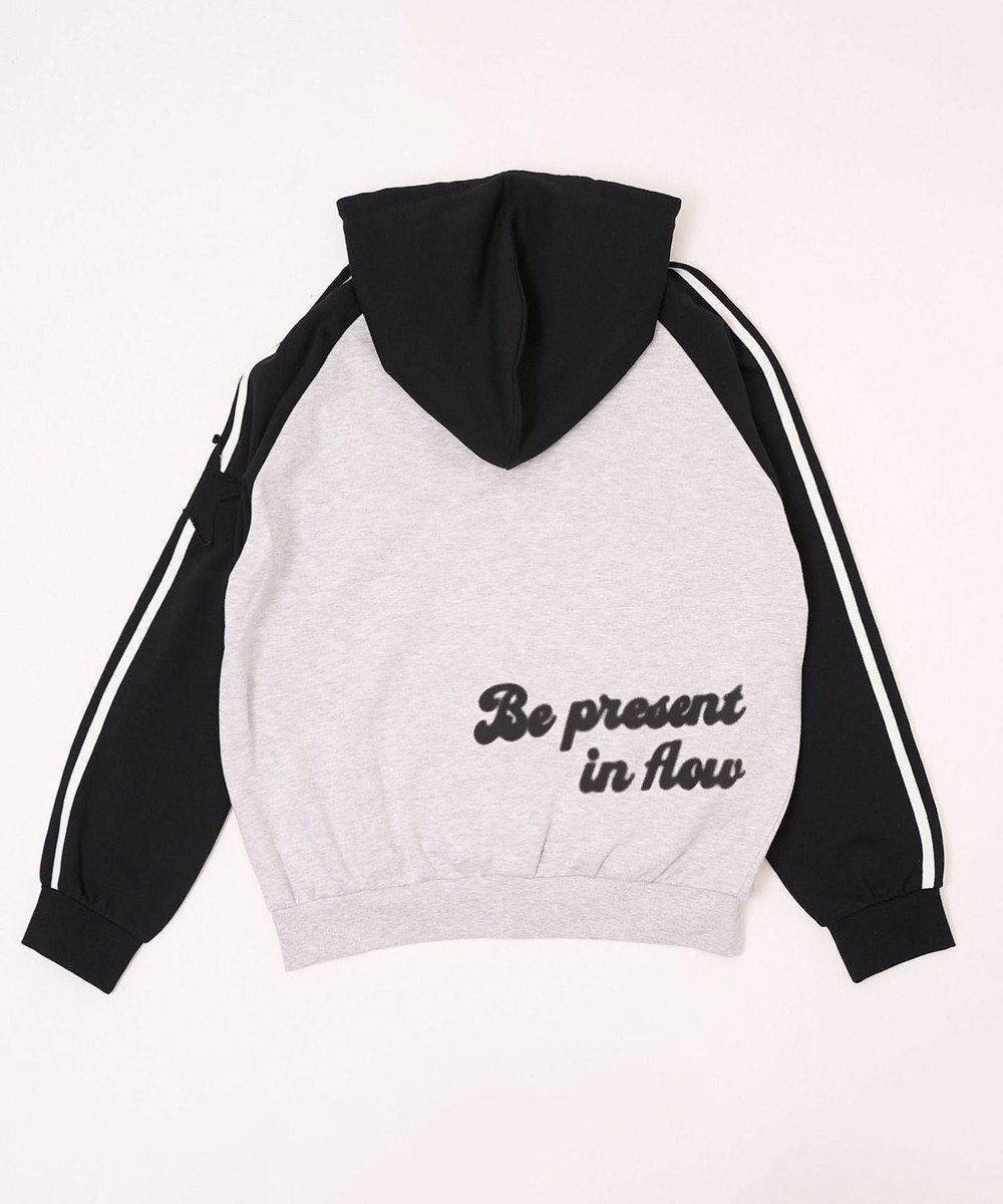 WEGO 【ユニセックス着用ITEM】ラインラグランZIPパーカー 