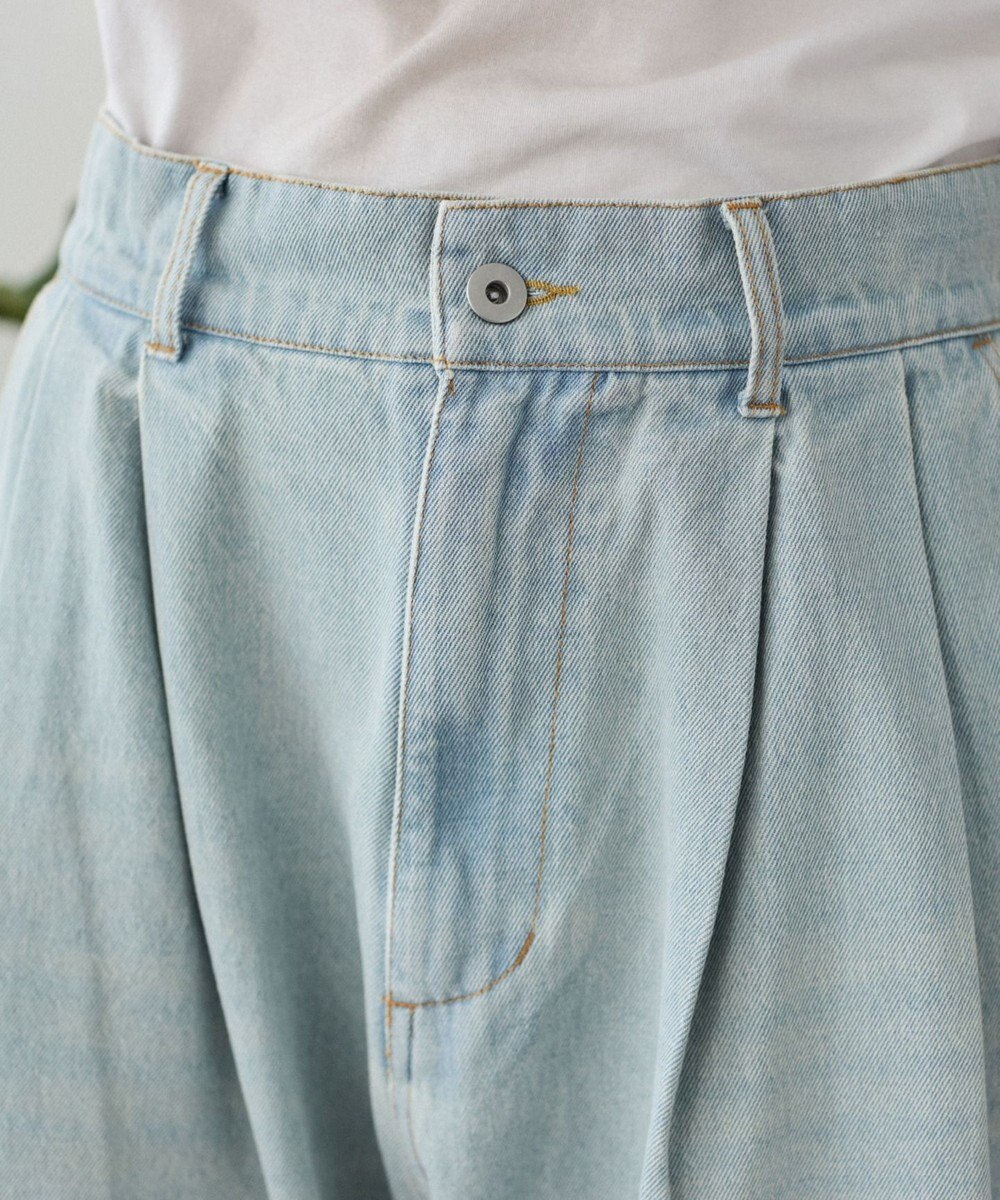 WEGO クロップドワイドデニムパンツ 