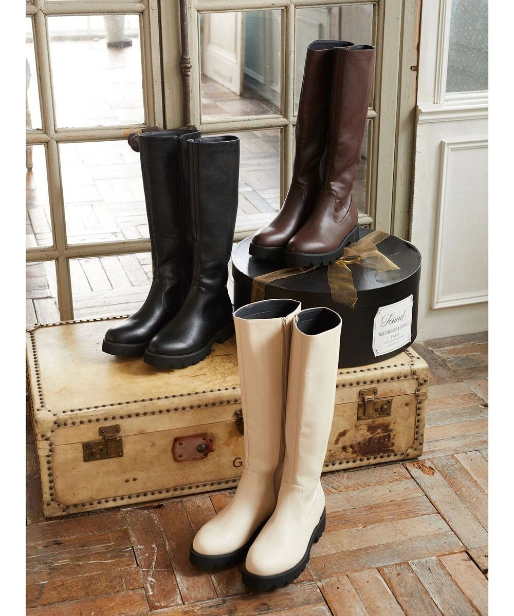 earth music&ecology ＯＲｉｅｎｔａｌＴＲａｆｆｉｃ　タンクソールロングブーツ 