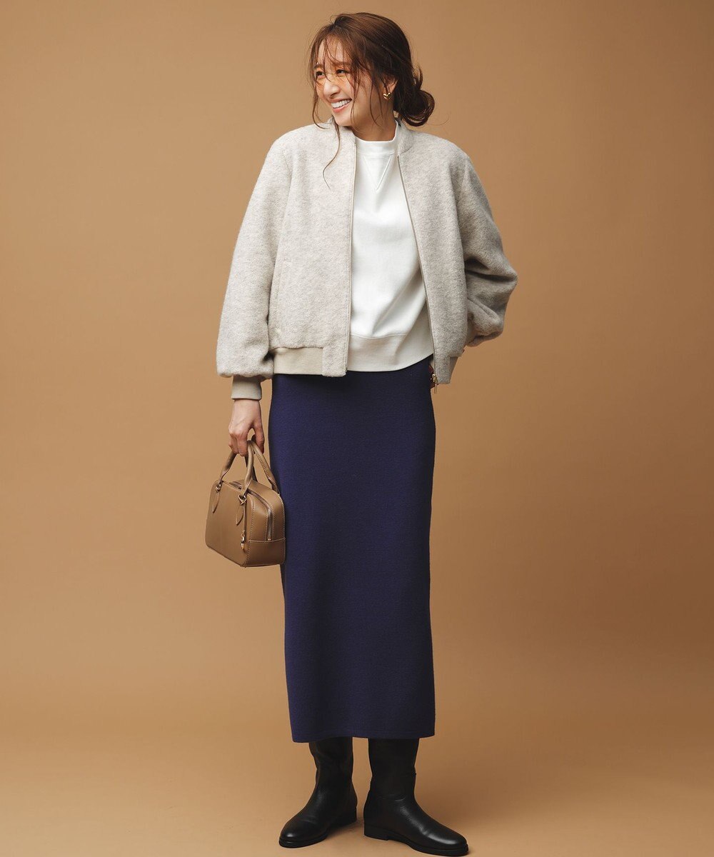 ANY SIS 【洗える・セットアップ可】アンチピリング総針ニット スカート 