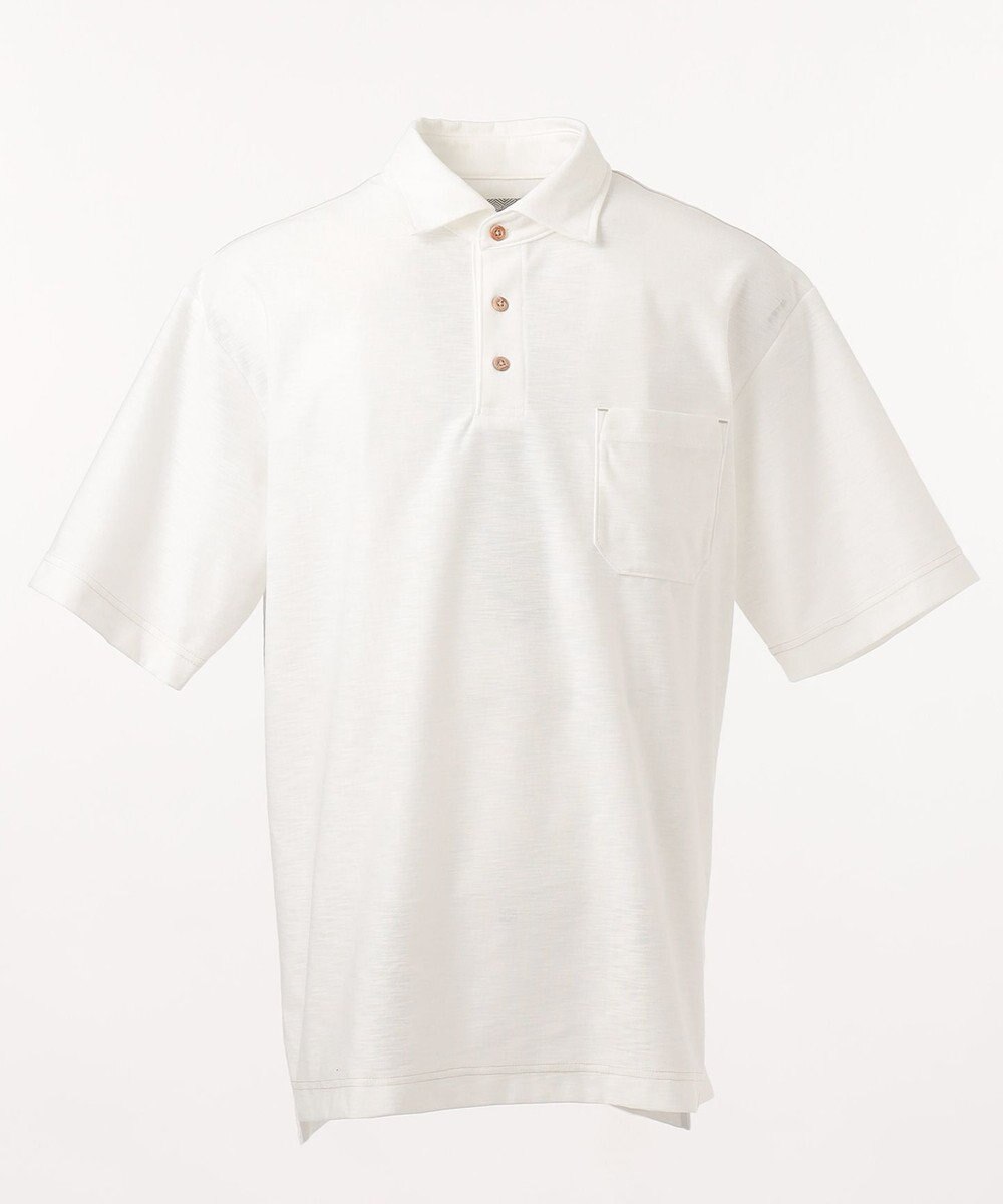 JOSEPH ABBOUD MOUNTAIN 【SPACE】OGスラブプレーティング天竺 ポロシャツ 