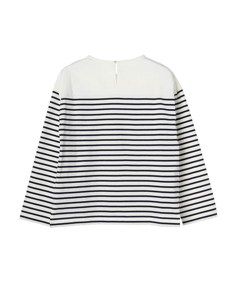 earth music&ecology レースボーダーカットソープルオーバー 