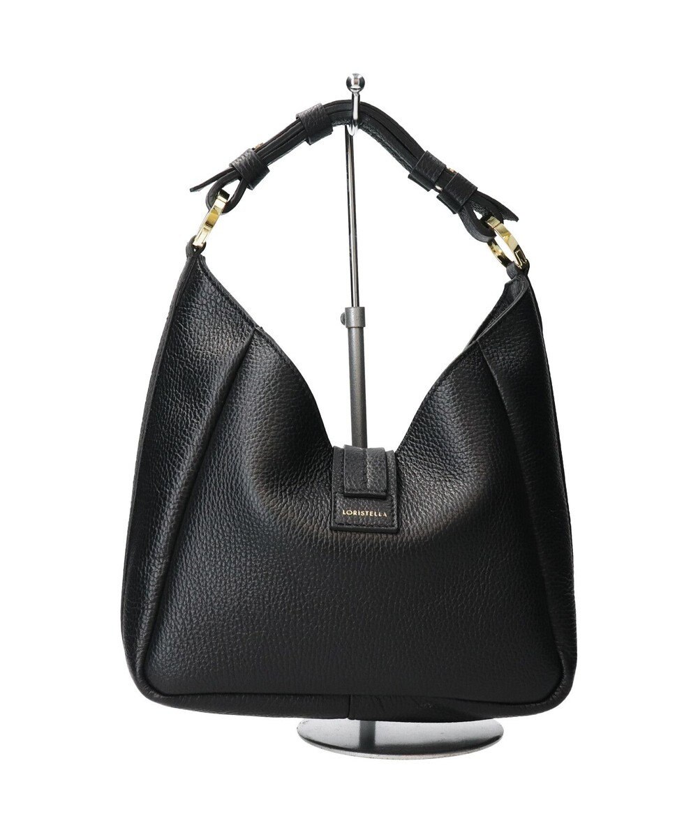 INTER-CHAUSSURES 【LORISTELLA】シュリンクレザーホーボーバッグ 