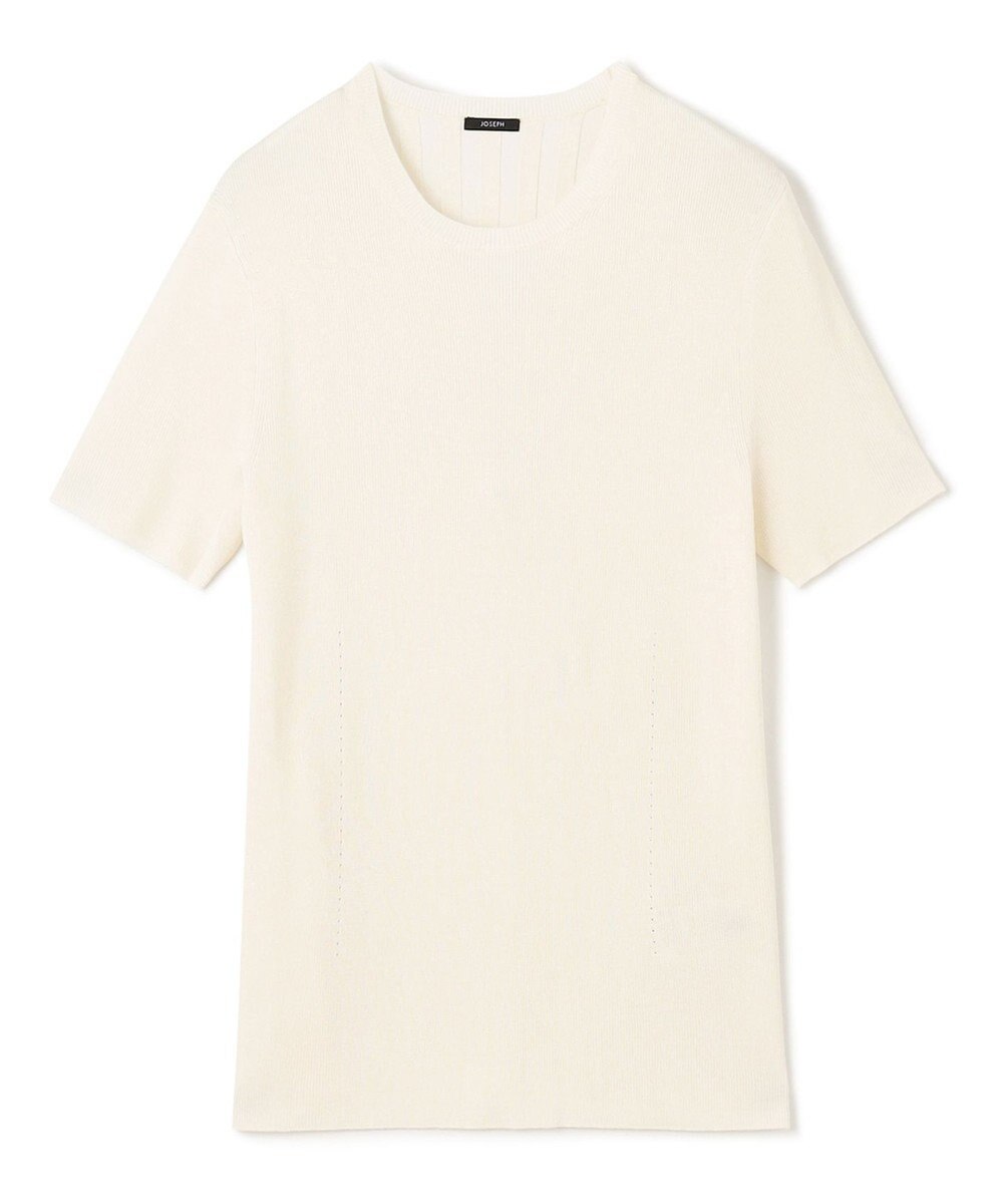 JOSEPH サテニーリブ　ニットTEE 