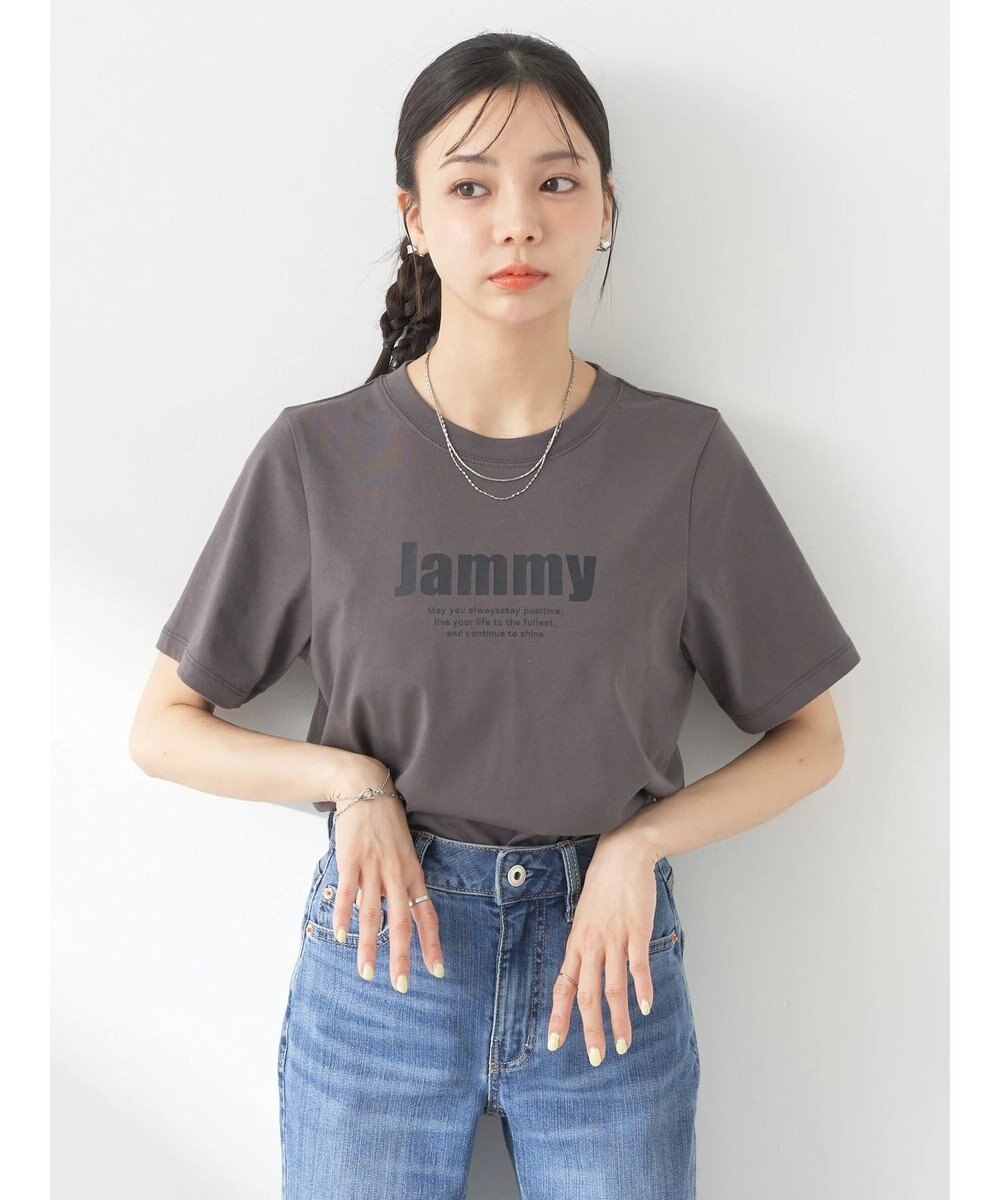 earth music&ecology ロゴソリッドミニマルＴシャツ 