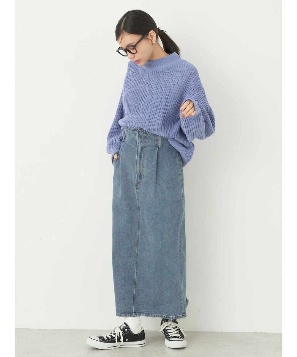 earth music&ecology マットベロアモールプルオーバー 